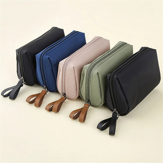 Folding Travel Cosmetic Bag for Women Multifunctional Toiletry Wash Pouch Simple Makeup Storage Organizer Beautician Kit Peaceful Pleasures Health and Wellness