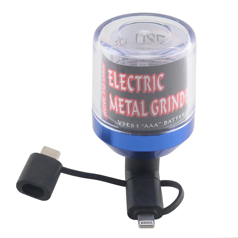 Electric Herb & Spice Grinder – Aluminum USB Tobacco Mill