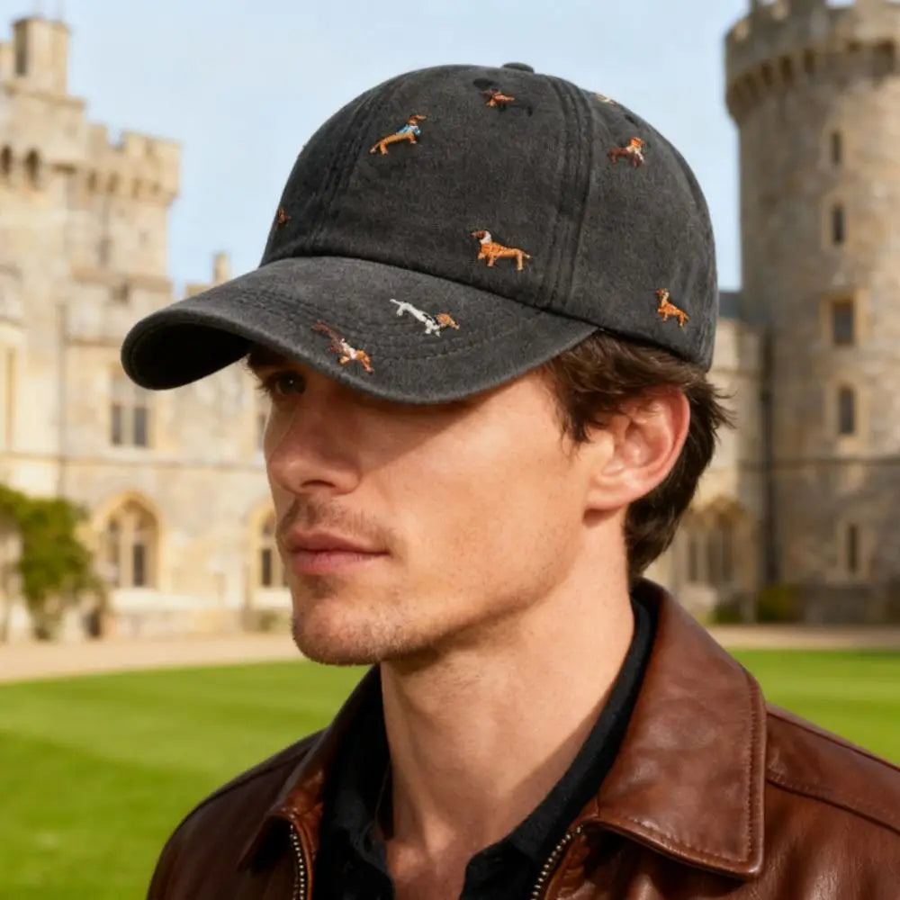 Embroidered Puppy Baseball Cap – UV Sun Hat | One Size