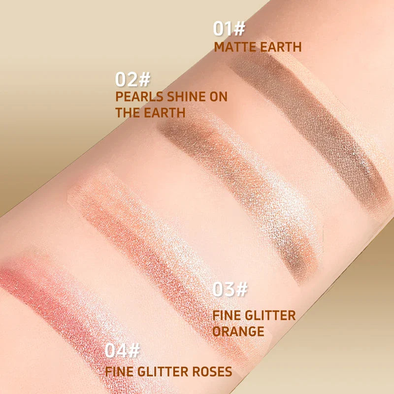 O'CHEAL 3-Color Gradient Glitter Eye Shadow Stick – Waterproof