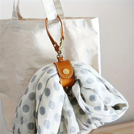 Vintage Leather Glove Holder Strap Clasp Towel Handbag Hat Outdoor Peaceful Pleasures Health and Wellness
