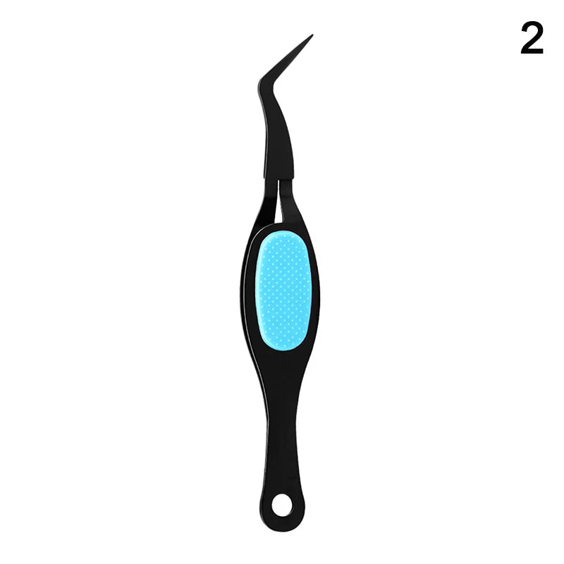 Reverse Tweezers Straight Curved Tweezer X-shaped Stainless Steel Multifunctional Eyelash Curler Extension Antislip Makeup Tool Peaceful Pleasures Health and Wellness 2