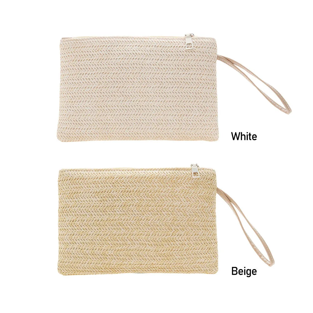 Bohemian Woven Clutch Wristlet Bag | Women's Beach Purse Peaceful Pleasures Health and Wellness