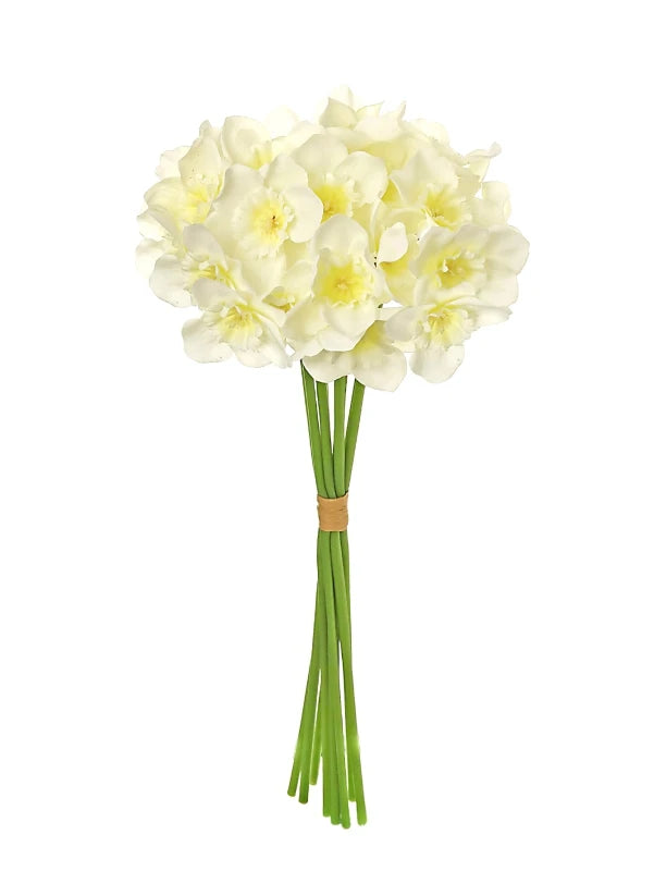 Artificial Silk Narcissus Flower Bouquet – Home & Wedding Decor