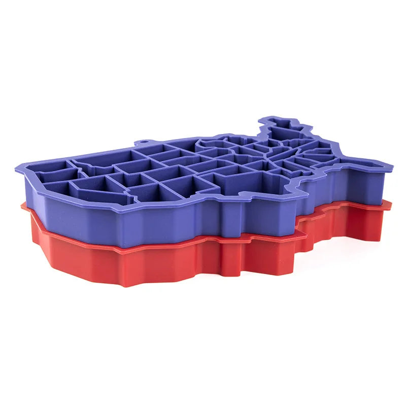 United States map Ice Cube silicone Whiskey Ice maker Ice Cube Mold Creative kitchen bar appliances Peaceful Pleasures Health and Wellness