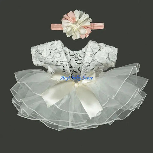 Baby Girl Photography Outfit – Lace Skirt & Flower Headband Baby Photography Outfit Peaceful Pleasures Health and Wellness CN