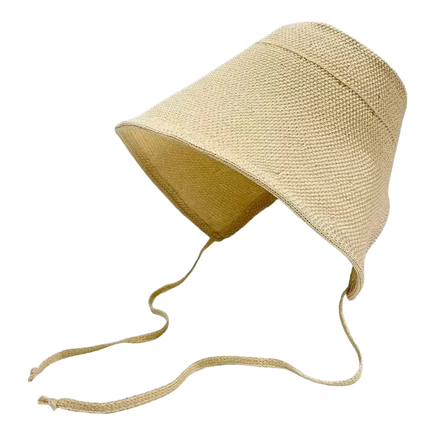 Wide Brim Straw Fisherman Hat Cotton Linen Sun Protections Cap For Outdoor Use Peaceful Pleasures Health and Wellness Beige