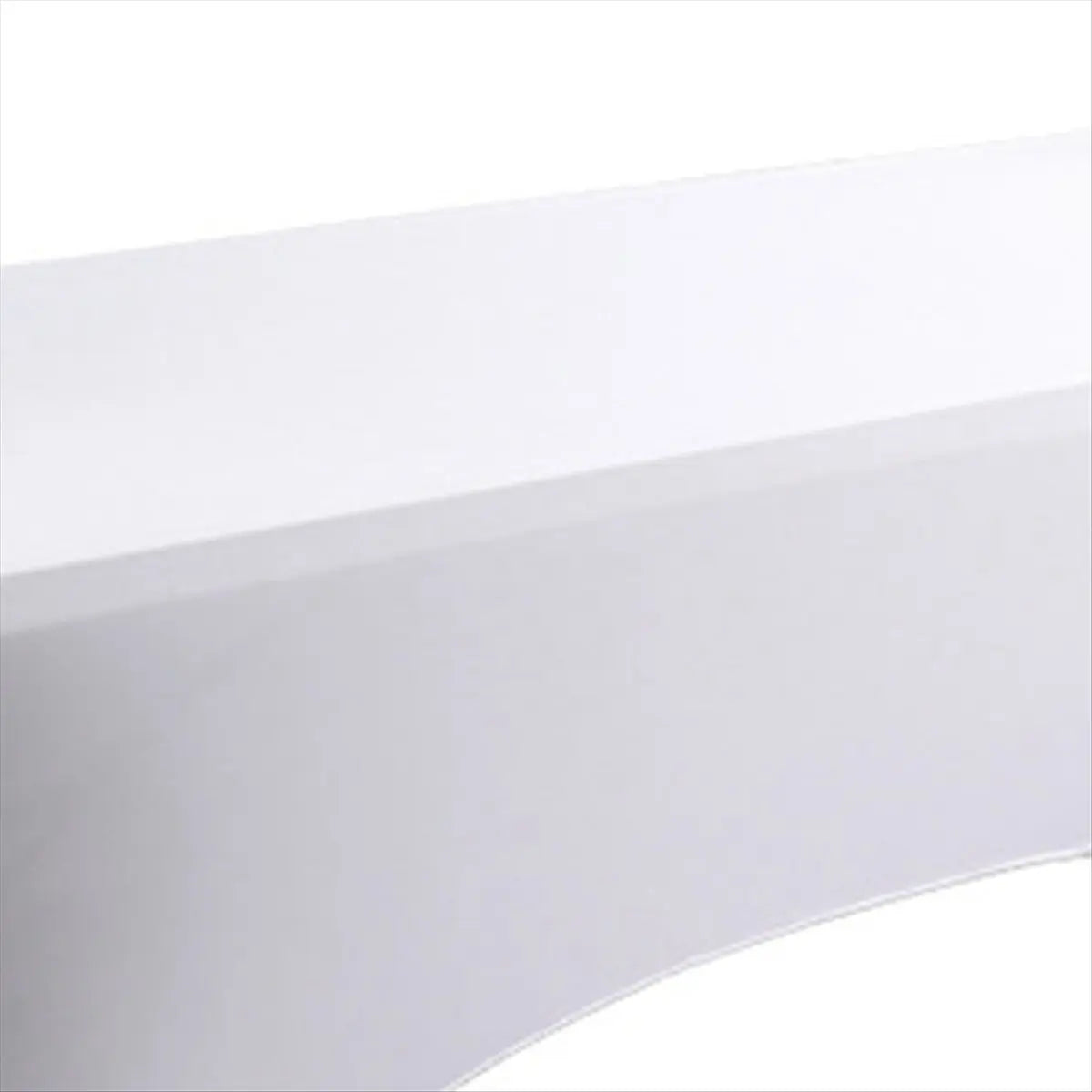White Stretch Fit Rectangular Tablecloths 6FT – 2 Pack Peaceful Pleasures Health and Wellness