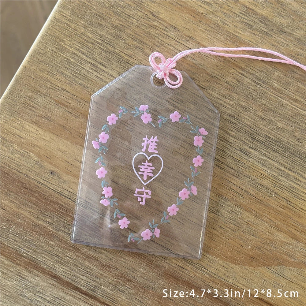 Japanese Blessing Bag Transparent Card Cover 3-inch Small Storage