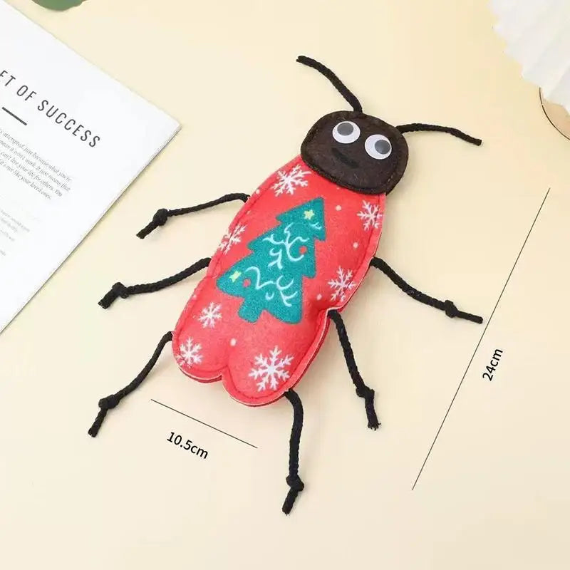 Catnip Felt Cockroach Cat Toy – Chew, Tease & Teeth Cleaning