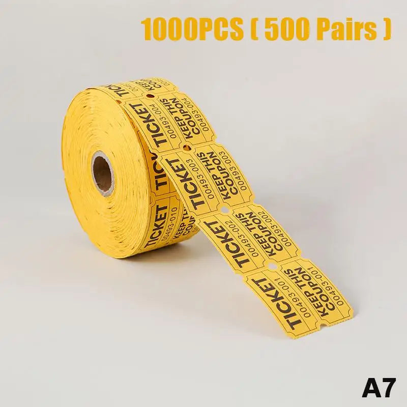 1000pcs Colorful Double Roll Raffle Tickets | Events & Carnivals