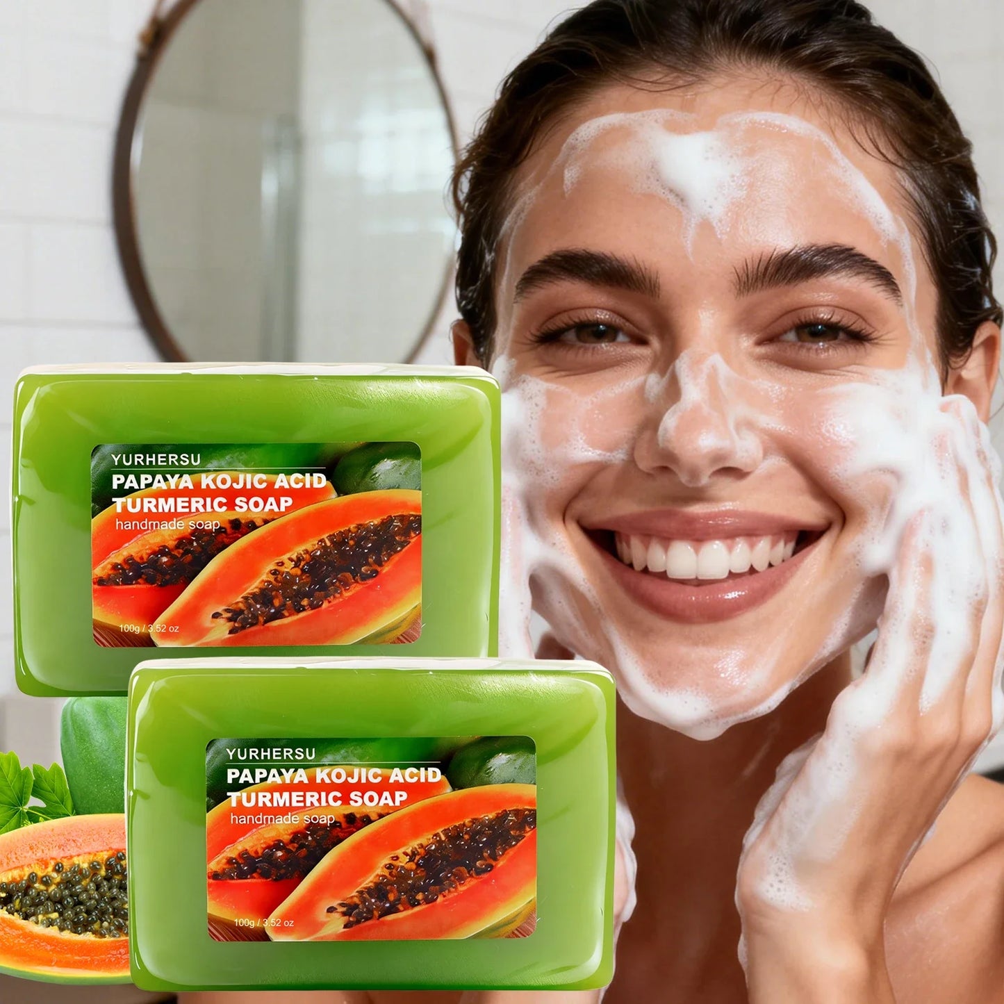 Papaya Essential Oil Handmade Soap – Brightening & Hydrating