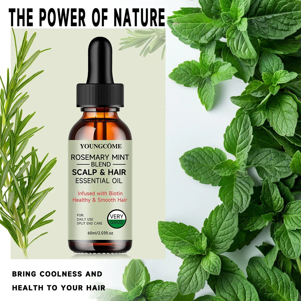 Rosemary Mint Hair Growth Oil – Nourishing Hair Treatment