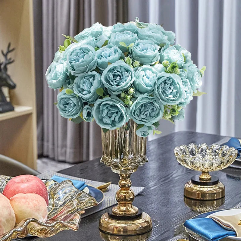 Silk Peony Artificial Flower Bouquet | Wedding & Home Décor