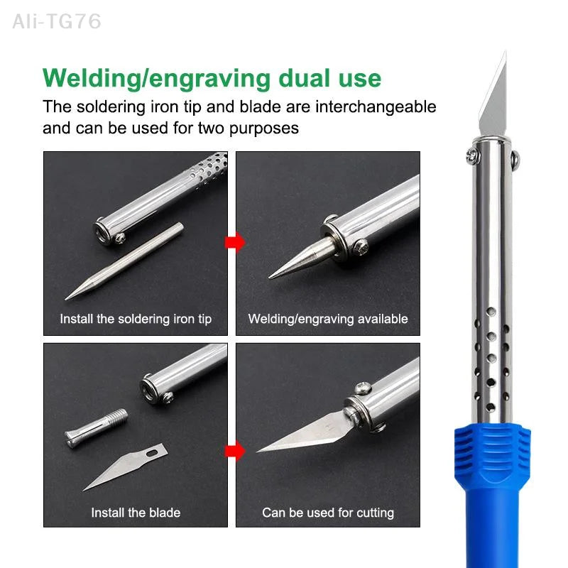 Electric Hot Knife Cutter & Soldering Iron DIY Kit | 1–10 Pcs