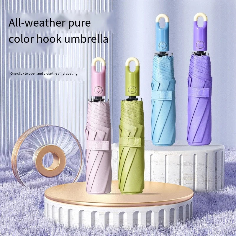 Automatic Folding Umbrella – UV Sun & Rain Protection