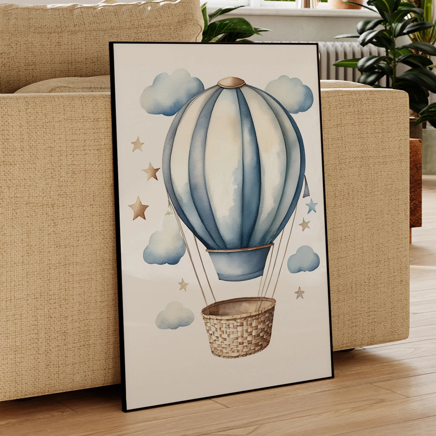 Cartoon Children Airplane Helicopter Hot Air Balloon Wall Art Prints Canvas Painting Poster Picture For Living Room Home Decor Peaceful Pleasures Health and Wellness