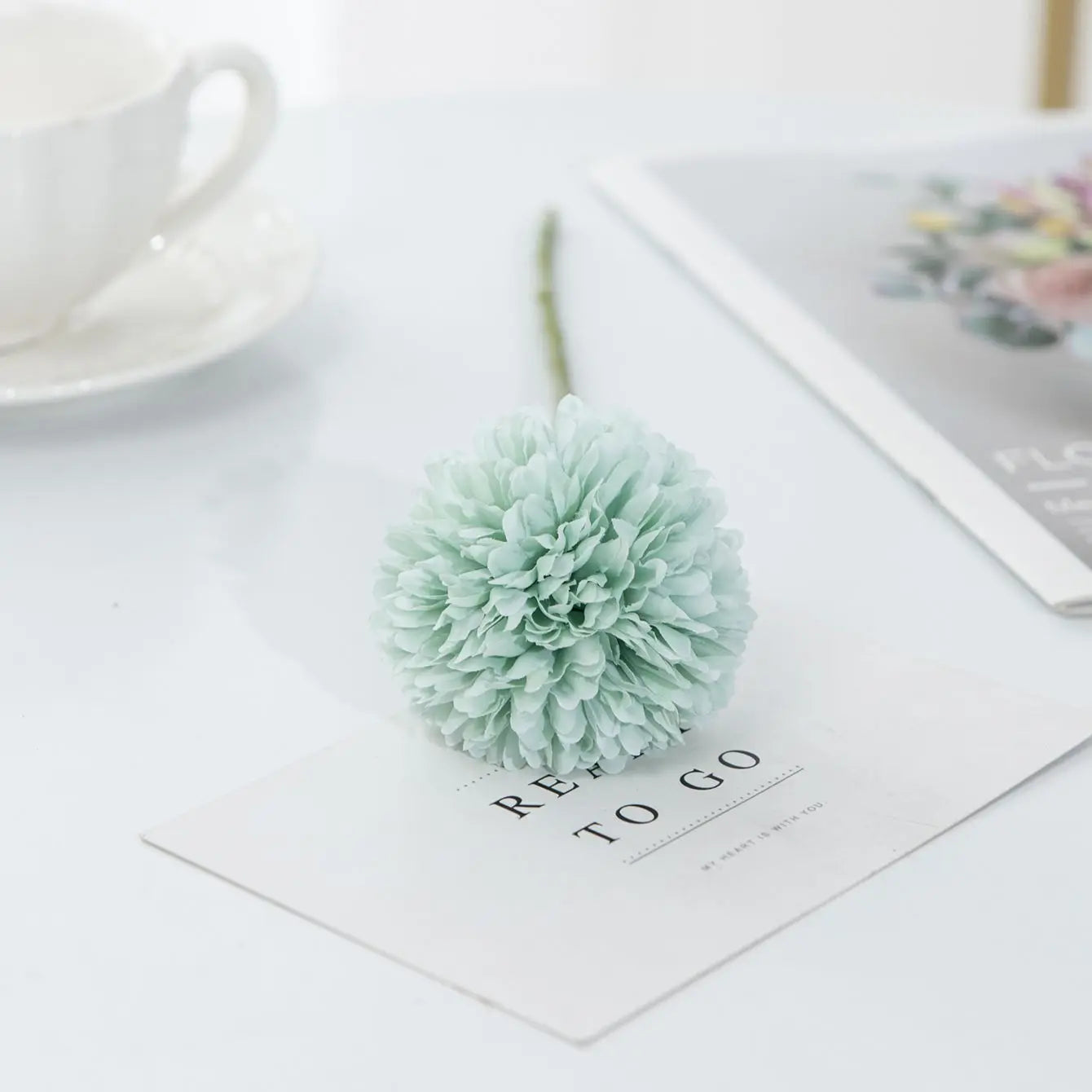 Artificial Silk Dandelion Hydrangea Bouquet | Wedding DIY Decor