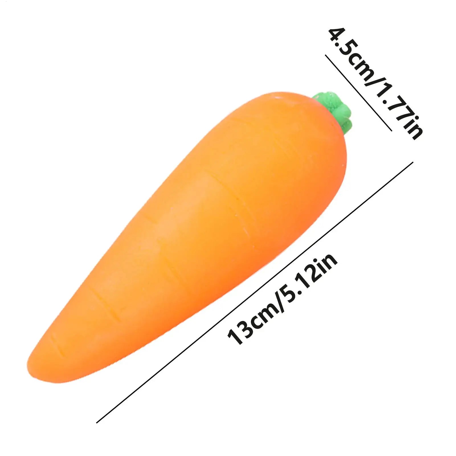Carrot Squeeze Fidget Toy – Soft Sensory Toy for Kids & Adults Fidget Squeeze Toy Peaceful Pleasures Health and Wellness