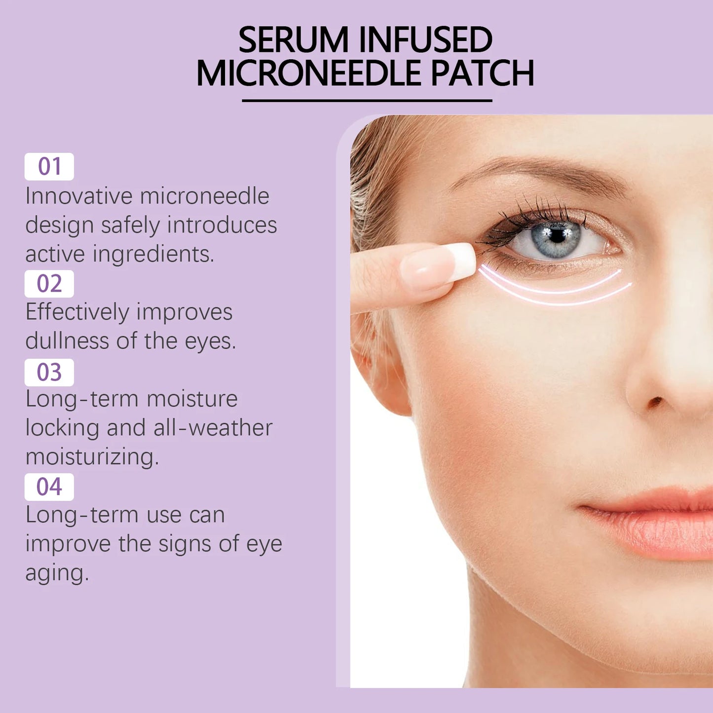 Collagen Microneedle Eye Patches – Dark Circles & Wrinkles