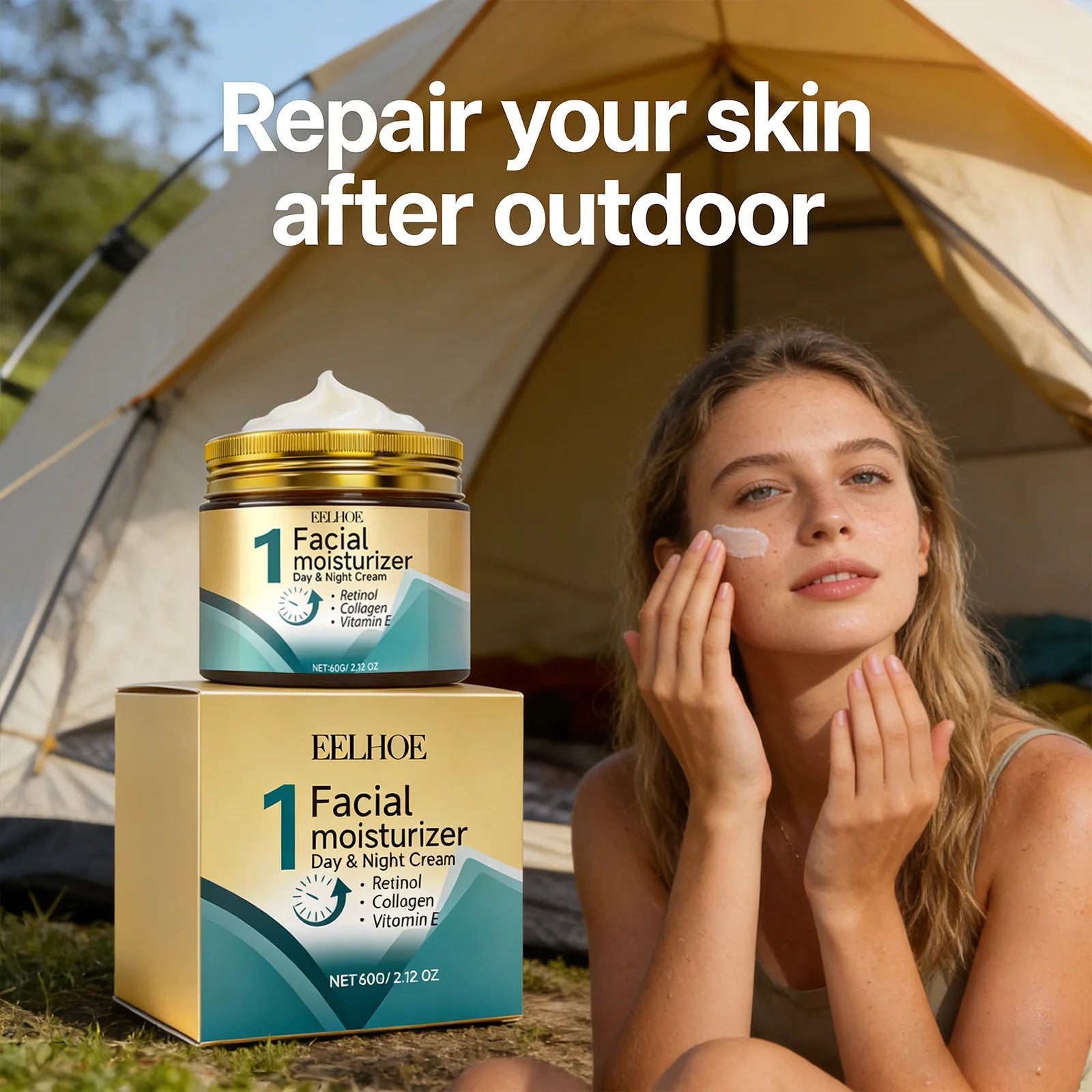 Retinol Skin Care Cream Improving Skin Elasticity Softening Brightening Skin Reducing Dullness Shrink Pores Firming Moisturizer Peaceful Pleasures Health and Wellness