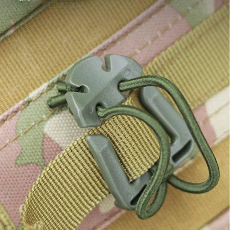 Tactical Backpack Carabiner Webbing Buckle Clips 2-Pack Webbing Buckle Clip Peaceful Pleasures Health and Wellness