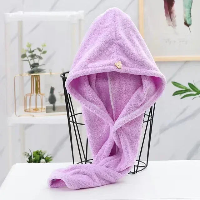 Microfiber Quick-Dry Hair Towel Cap for Women | Soft & Absorbent