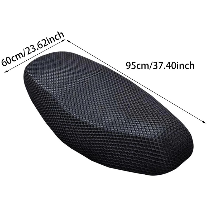 3D Mesh Motorcycle Seat Cover | Anti-Slip Breathable Cushion