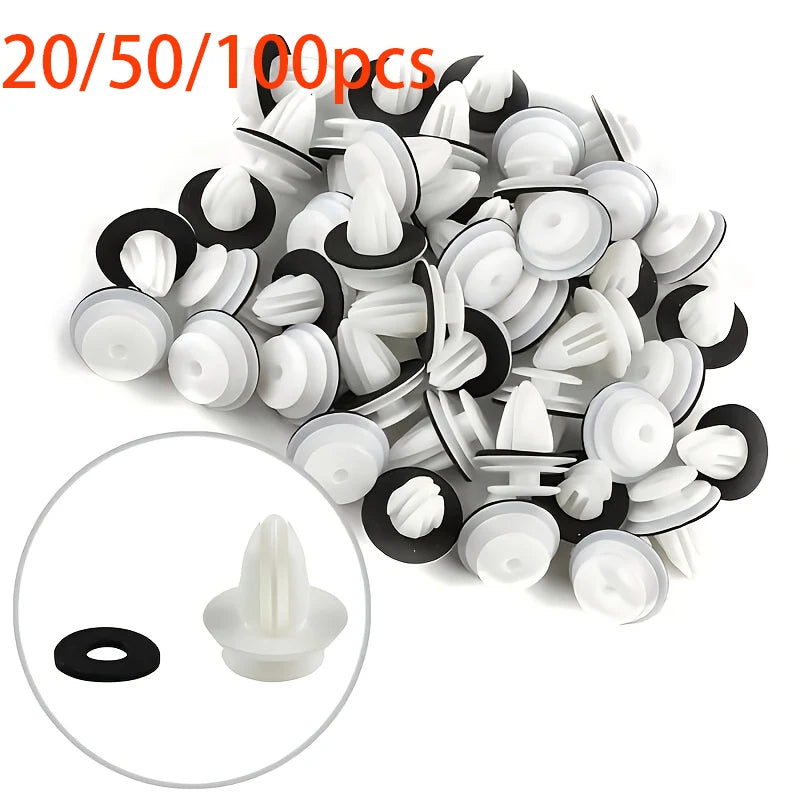 20 50 Door Panel Clips Automotive Fasteners Rivets Sealing Rings