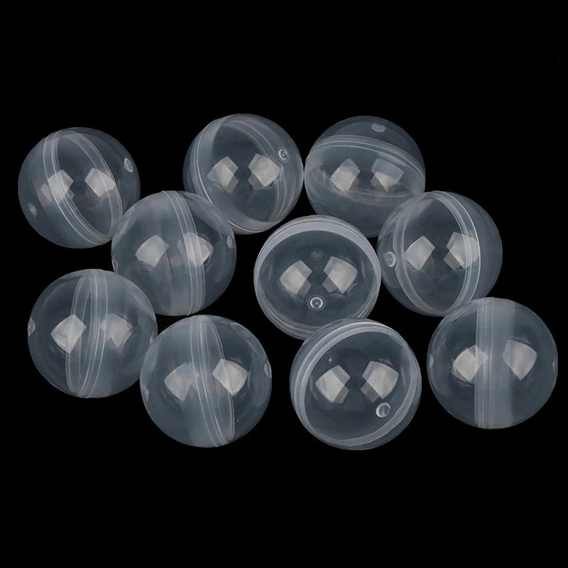 50Pcs/pack 28-50mm Can Open Transparency Plastic Capsule Toy Surprise Ball Tiny Container Making Things Model Gift Peaceful Pleasures Health and Wellness
