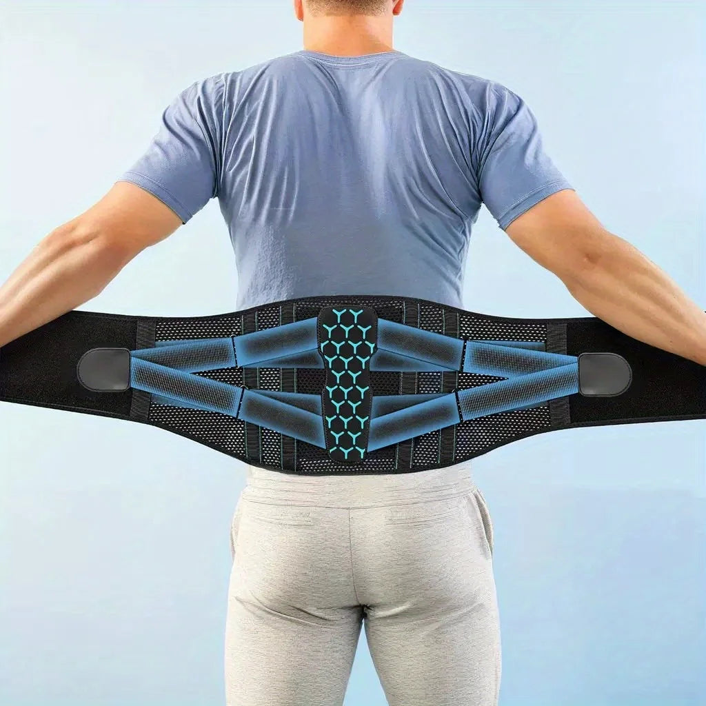 Back Brace for Lower Back Pain Relief, Breathable Waist Brace Adjustable Lumbar Support for Herniated Disc, Sciatica, Scoliosis Peaceful Pleasures Health and Wellness
