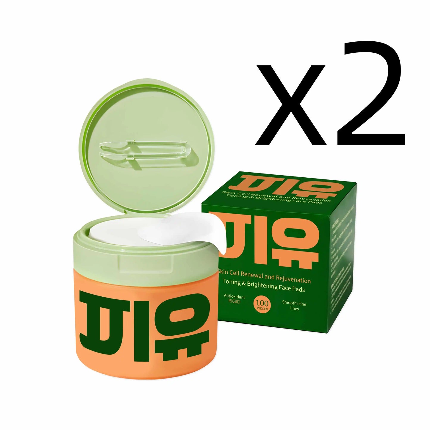 Centella Moisturizing Pads Deep Cleaning Improve Dullness Softening Keratin Brighten Enhance Skin Elasticity Facial Care Pads Peaceful Pleasures Health and Wellness 2x100PCS 100PCS