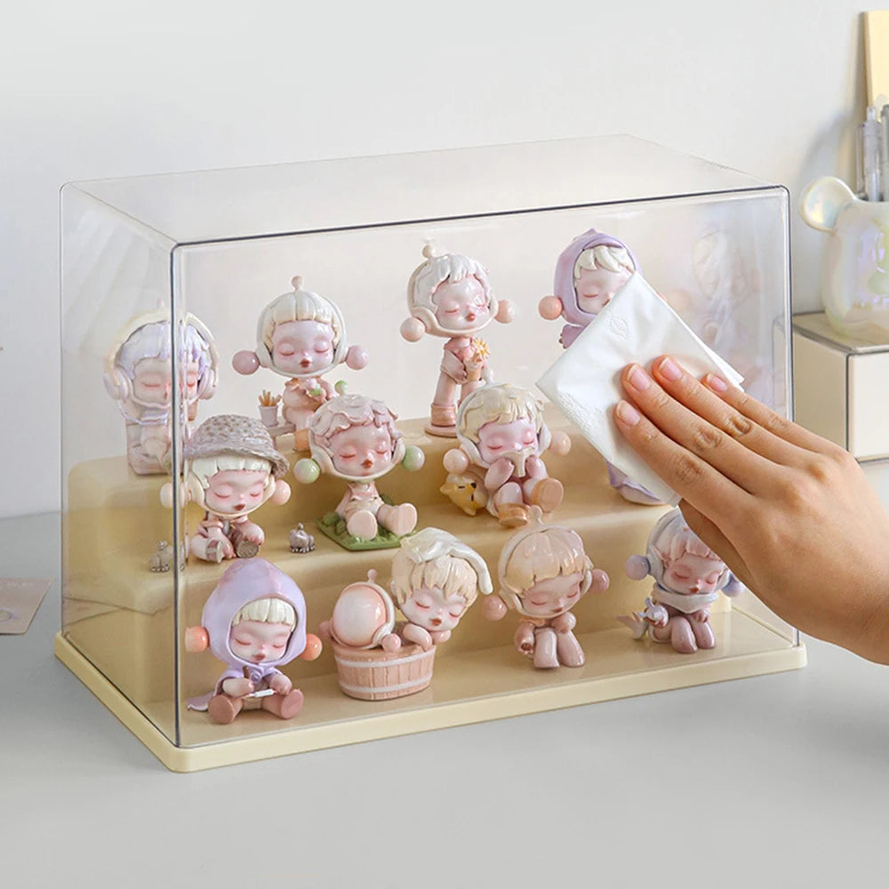 Acrylic transparent dust-proof Le Master's ornament display cabinet, milk oil wind blind box storage box, Bubble Mart organizati Peaceful Pleasures Health and Wellness