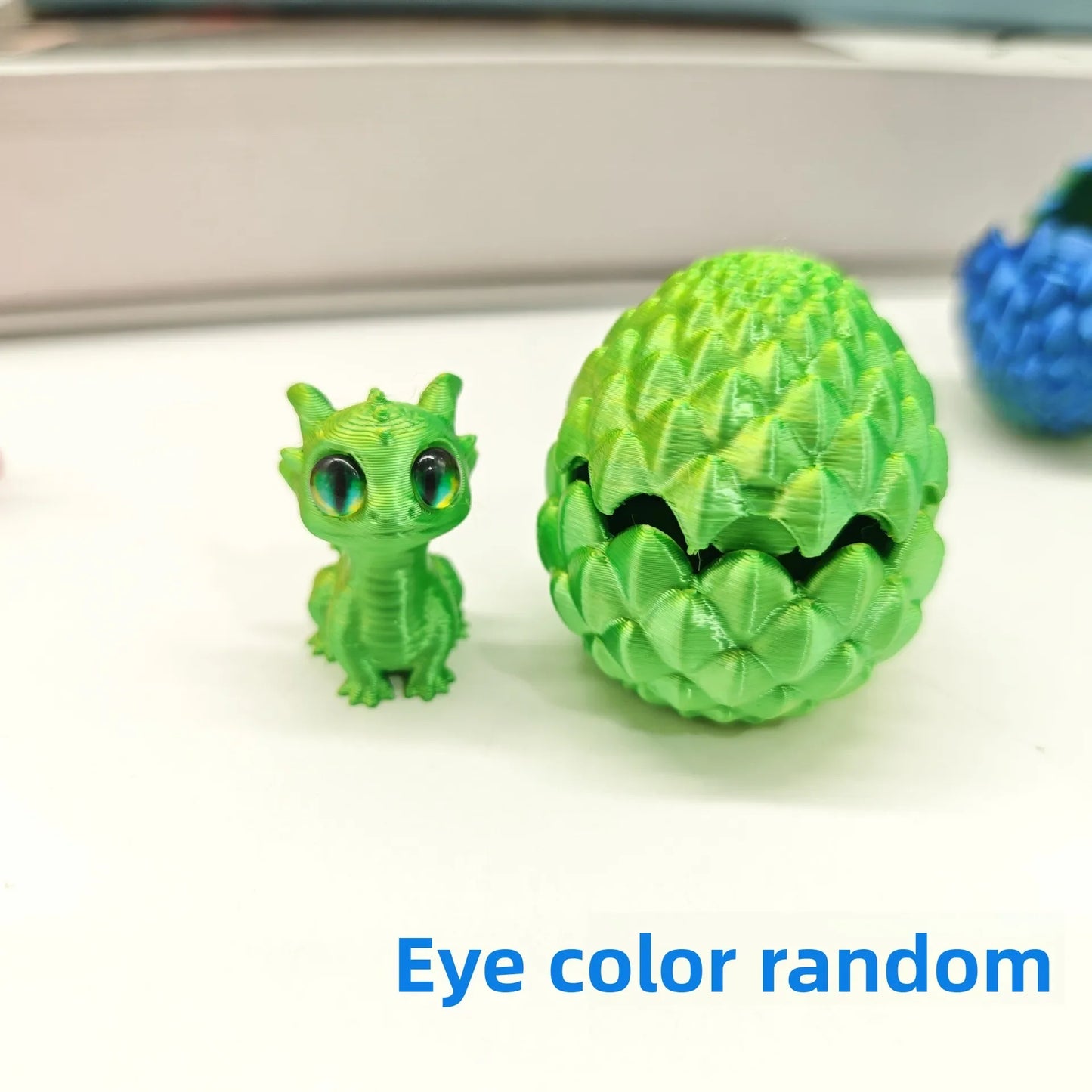 Dragon Egg 3D Printing Huevo De Dragón - Desk Decor Gag Gift Christmas & Birthday Novelty Office Toy & Home Decoration for Home Peaceful Pleasures Health and Wellness Laser yellow green