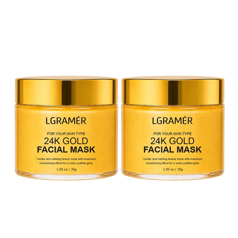 24K Gold Anti-Aging Face Mask – Moisturizing & Pore Minimizing