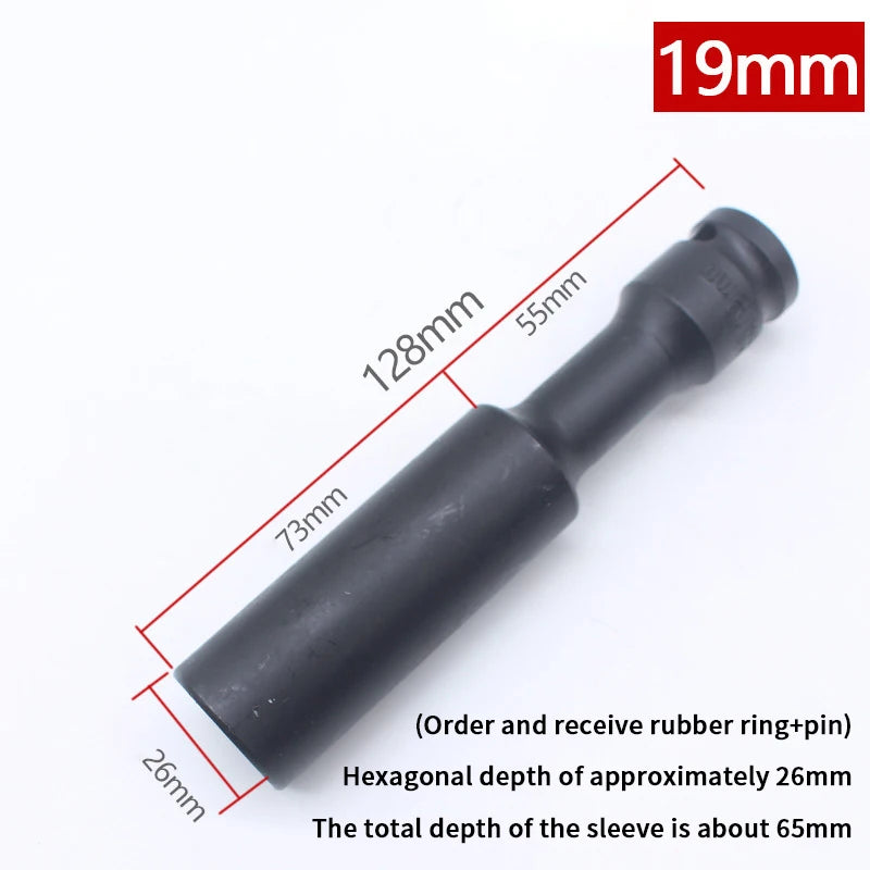 1/2" Drive Hex Socket Wrench Set 8-19mm | Chrome-Vanadium Hex Socket Wrench Peaceful Pleasures Health and Wellness 7