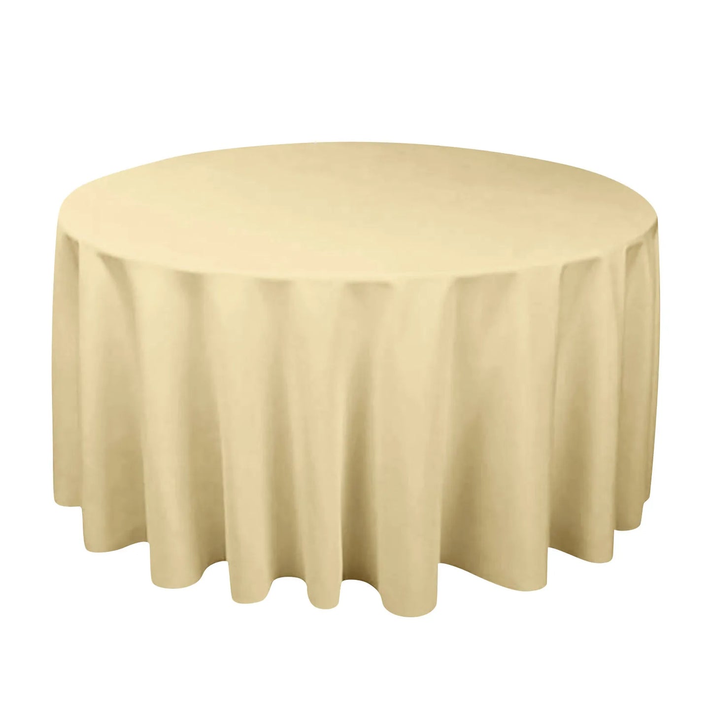 Round Satin Tablecloth – Waterproof Wedding & Banquet Cover