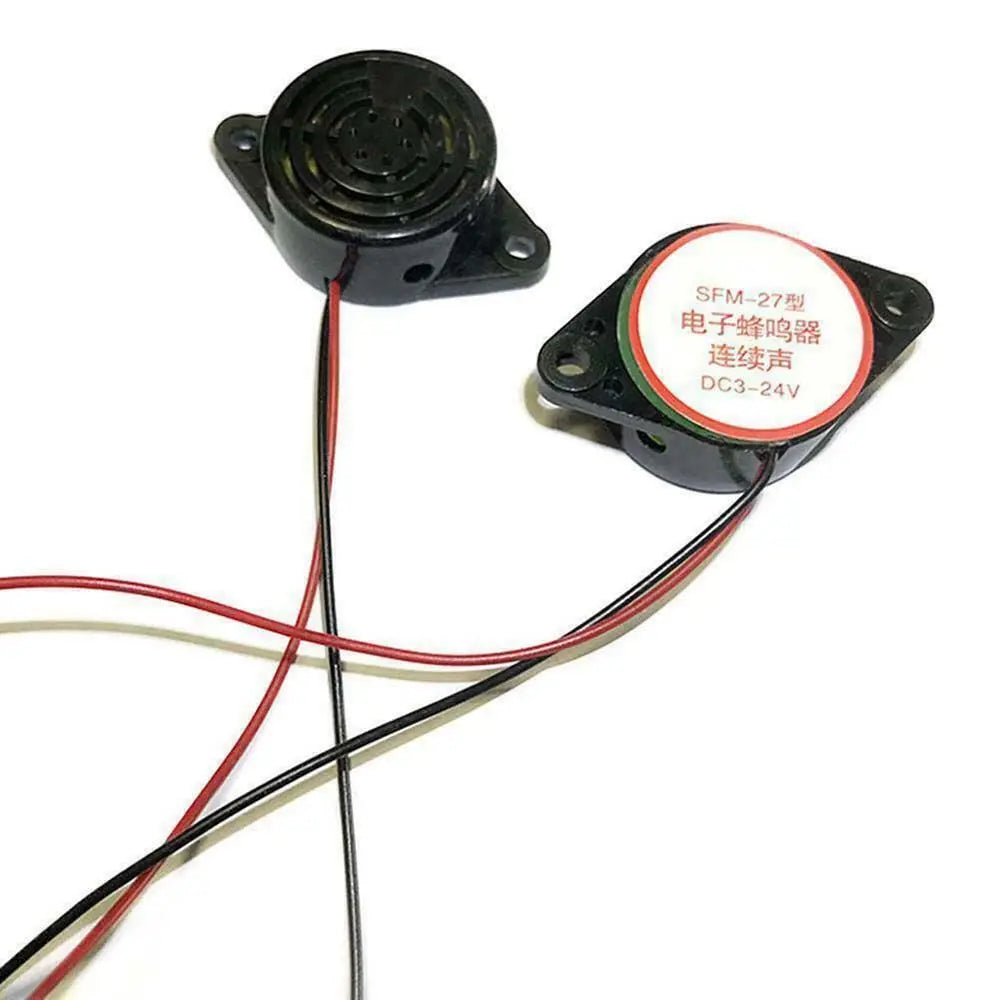 12V Beep Tone 3v - 24v Continuous Sound ATMA6B27 Electronic Buzzer Alarm Peaceful Pleasures Health and Wellness