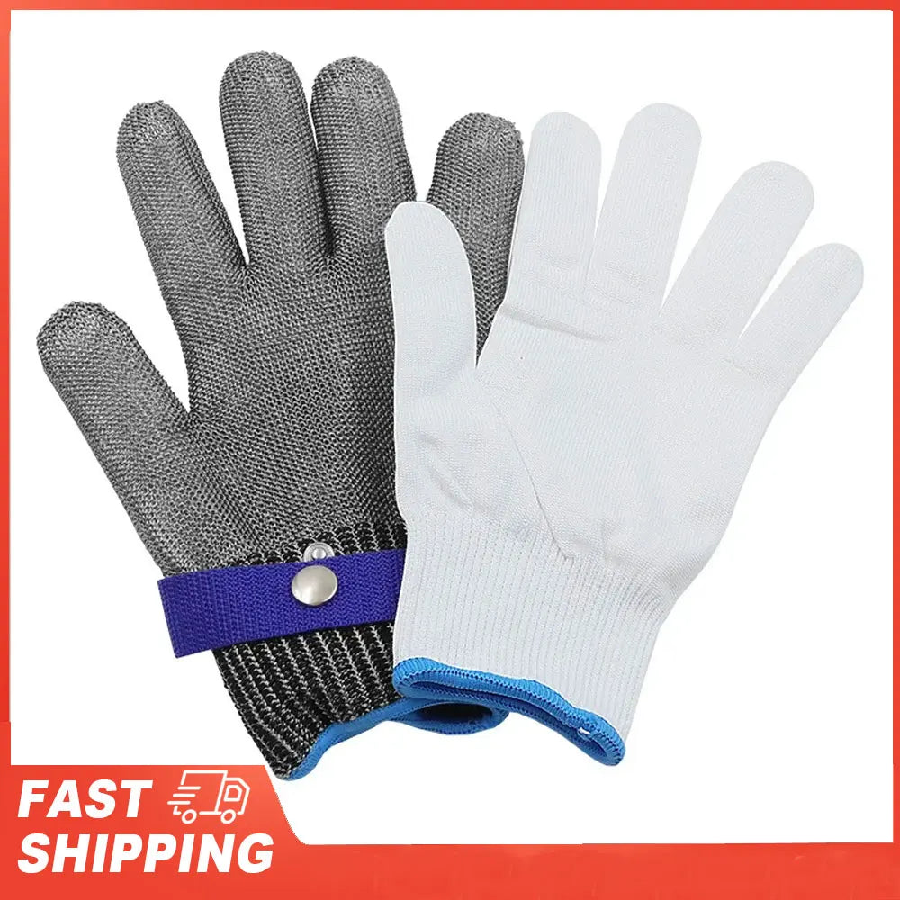 Butcher Glove Stainless Steel Cut Resistant Metal Mesh Chainmail Meat