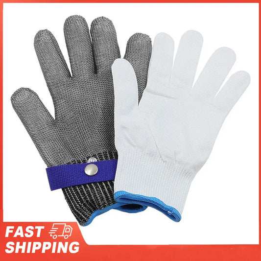 Butcher Glove Stainless Steel Cut Resistant Metal Mesh Chainmail Meat Peaceful Pleasures Health and Wellness