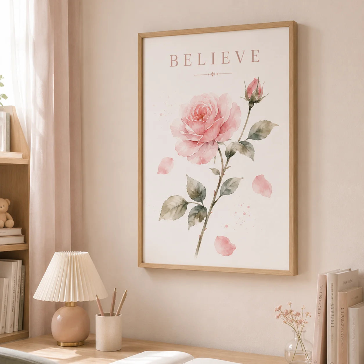 Inspirational Quotes Wall Art, Nordic Self Love Canvas Paintings, Minimalist Poster Prints for Office Living Room Bedroom Decor Peaceful Pleasures Health and Wellness