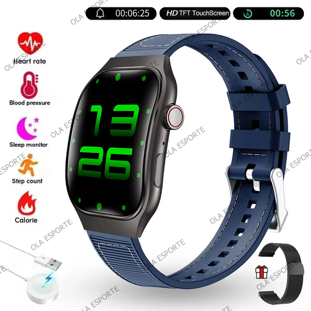 Ola Esporte 2.01" Bluetooth Smartwatch | ECG, Heart Rate, Calls