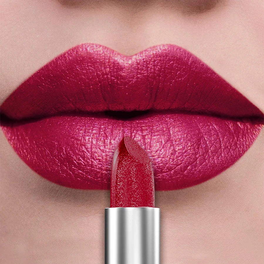 KAFURUX 21-Color Glitter Metallic Lipstick | Pearlescent Lip Tint
