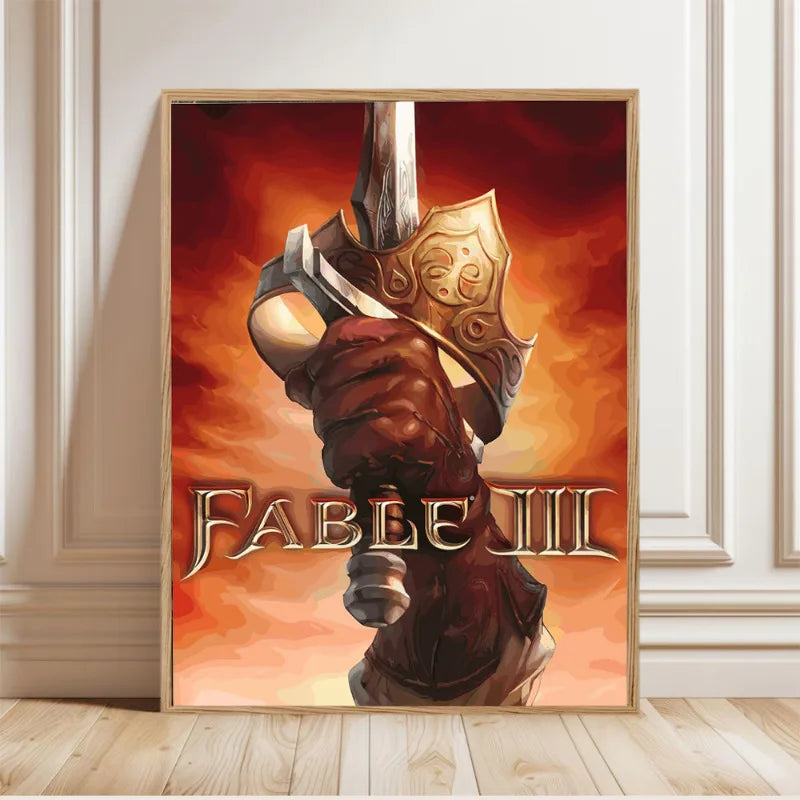 Fable ARPG Game Series Canvas Wall Art Poster | Unframed Print