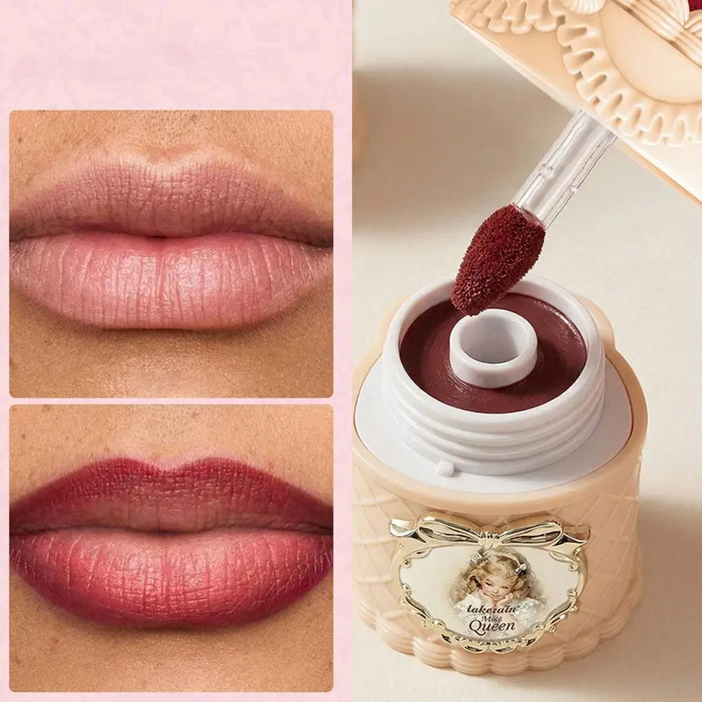 Strawberry Cake Lip Clay – Matte Velvet Long-Lasting Lipstick