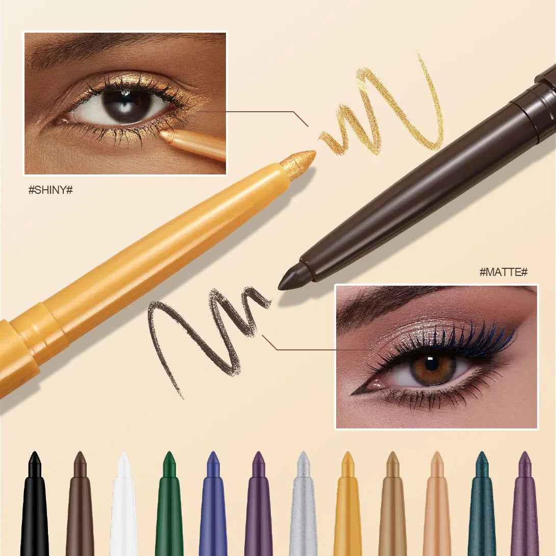 Dragon Ranee Waterproof Gel Eyeliner Pencil – Matte & Shimmer