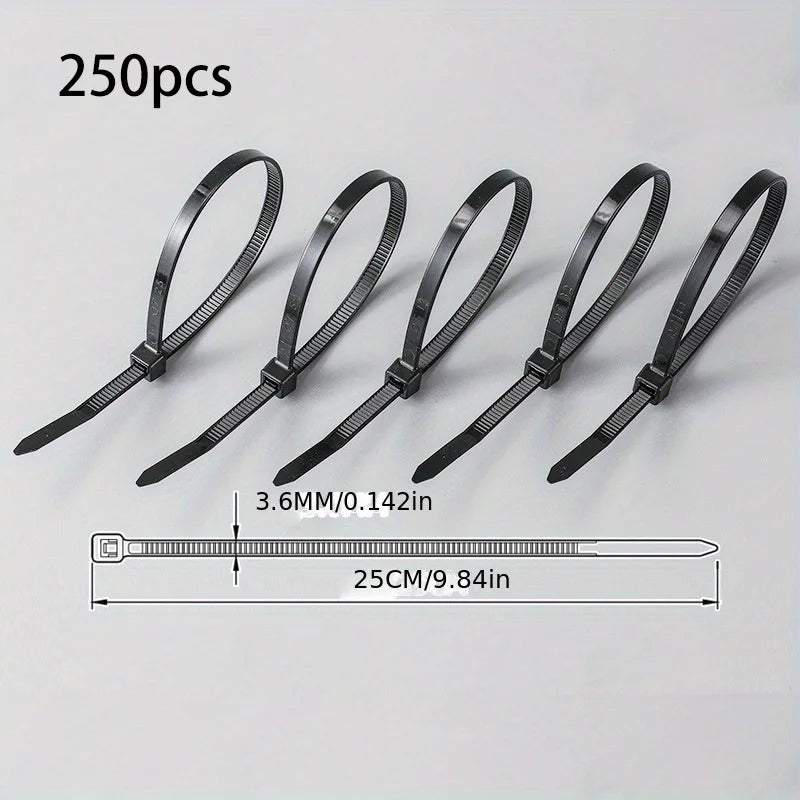 Nylon plastic zip ties, buckles, strong cable ties, ropes, wire ties, fasteners, self-locking type Peaceful Pleasures Health and Wellness Set 3