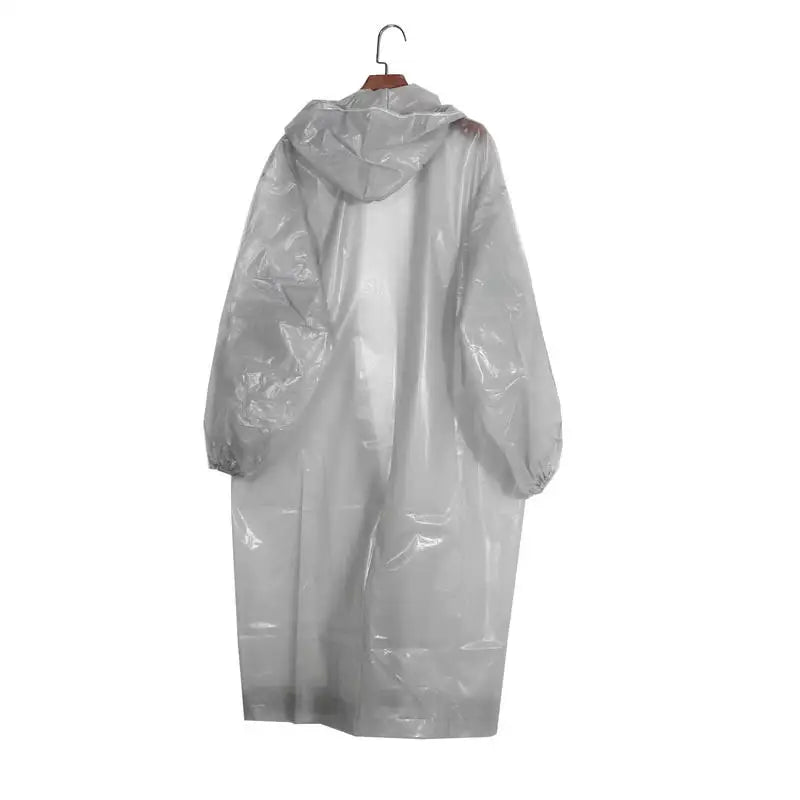 Rainwear Outdoor Hooded Breathable Tourism Concert Raincoat Camping Hiking Hunting Birdwatching Suit Rain Gears Peaceful Pleasures Health and Wellness Grey 3Pc One Size