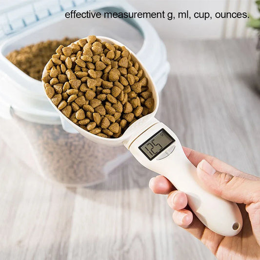 Digital Electronic Measuring Spoon Scale – 4 Units, 800g Capacity, Pet Food & Kitchen Use Peaceful Pleasures Health and Wellness 1g 800g