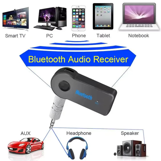 Bluetooth 5.0 Receiver Transmitter 3.5mm AUX for Car Audio Bluetooth Audio Adapter Peaceful Pleasures Health and Wellness